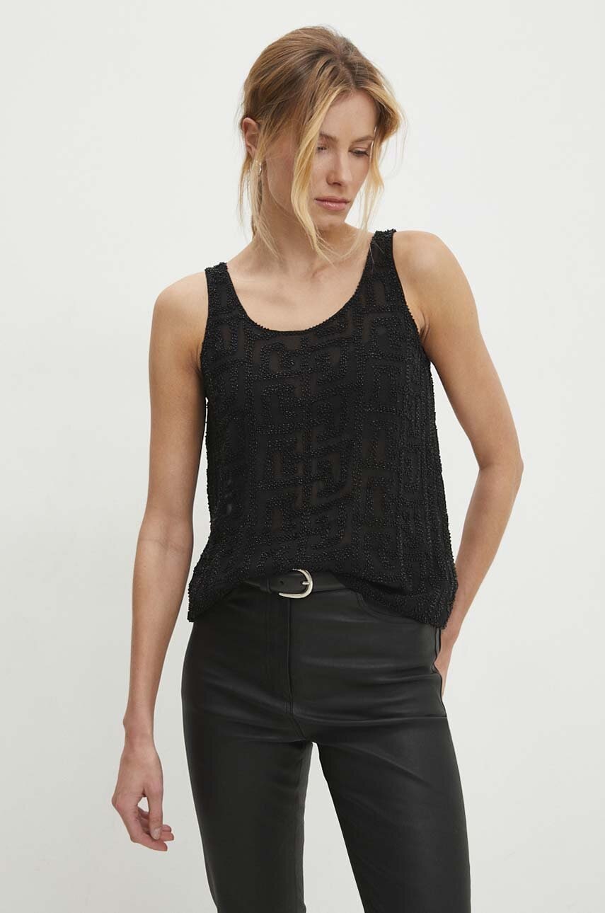 Top Answear Lab černá barva, s aplikací Answear Lab 
                                5904618963595 
                                bh5029.iw 