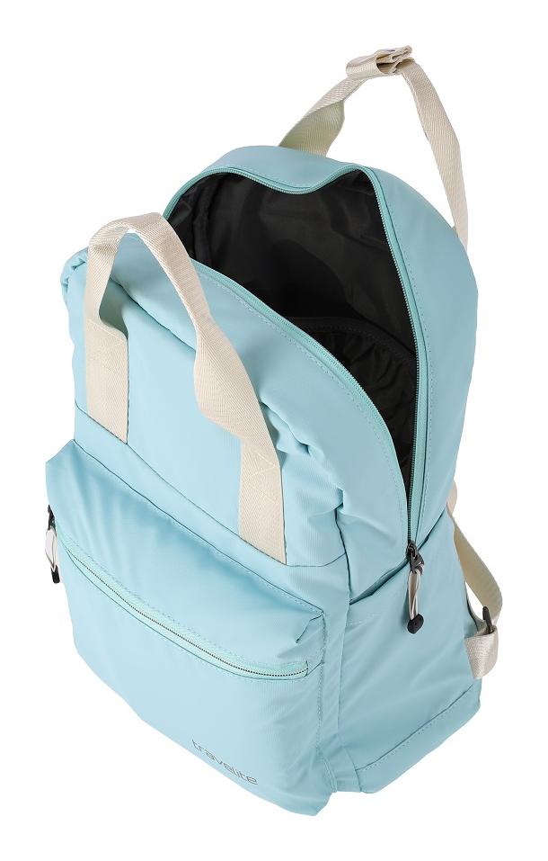Travelite Basics Canvas Backpack Light blue Travelite 
                                 
                                 