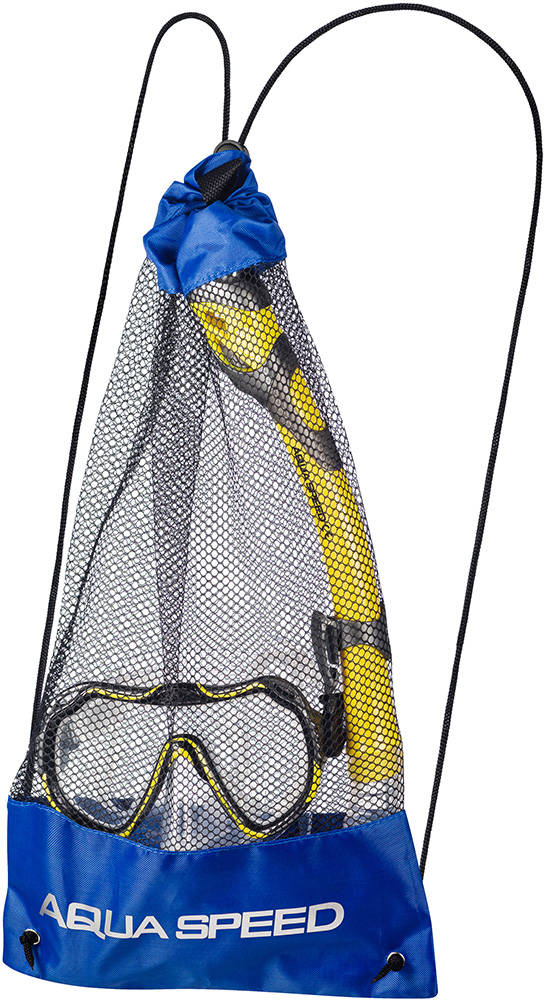 AQUA SPEED Unisex's Diving Set Java&Elba  Pattern 18 AQUA SPEED 
                                5908217682062 
                                AQUA_SPEED_Diving_Set_Java&Elba_Yellow_Pattern_18 