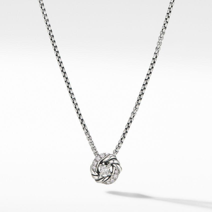 David Yurman Petite Infinity Pendant Necklace with Diamonds David Yurman 
                                192740897429 
                                N16512DSSADI17 