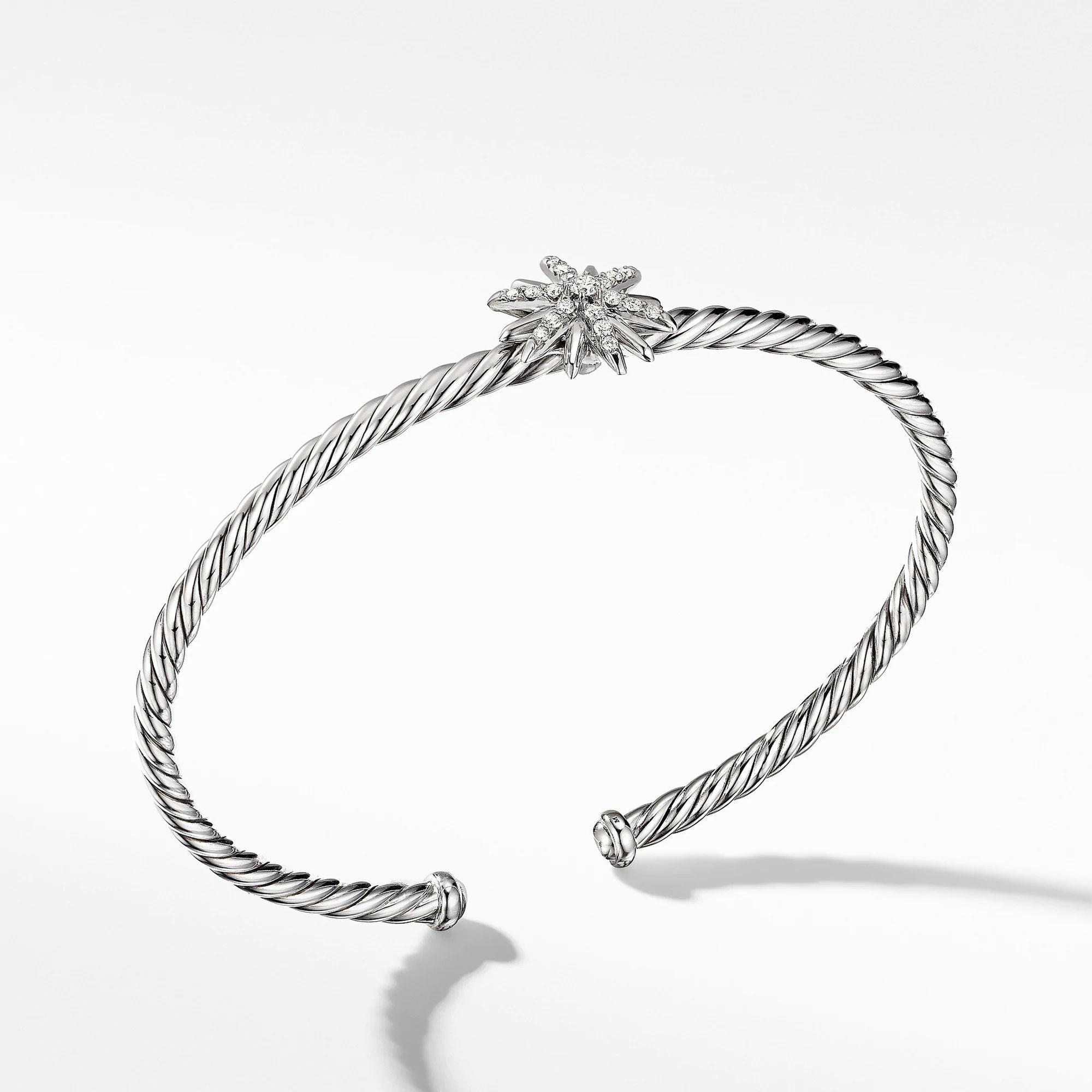 David Yurman Starburst Center Station Bracelet with Pave Diamonds - Medium David Yurman 
                                192740899157 
                                B16528DSSADIM 