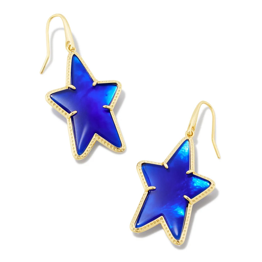 Kendra Scott Ada Star Drop Earrings in Cobalt Blue Illusion Kendra Scott 
                                196088550060 
                                9608855006 