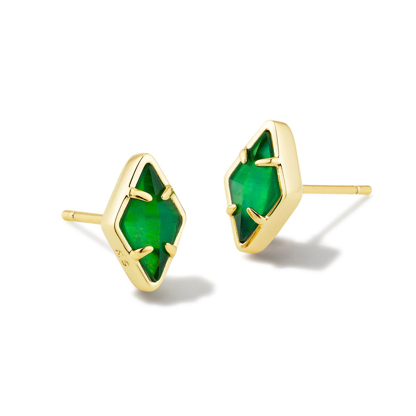 Kendra Scott Kinsley Stud Earrings in Kelly Green Illusion Kendra Scott 
                                196088621555 
                                9608862155 