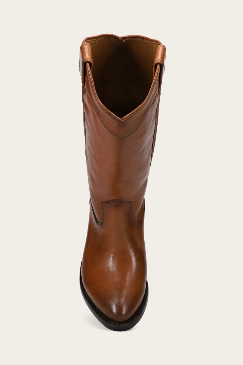 FRYE Billy Daisy Pull On Western Boots in Black Tooled - Size 6.5 The Frye Company 
                                196485073575 
                                FR40404-BLAC-BLACK TOOLED-6.5 