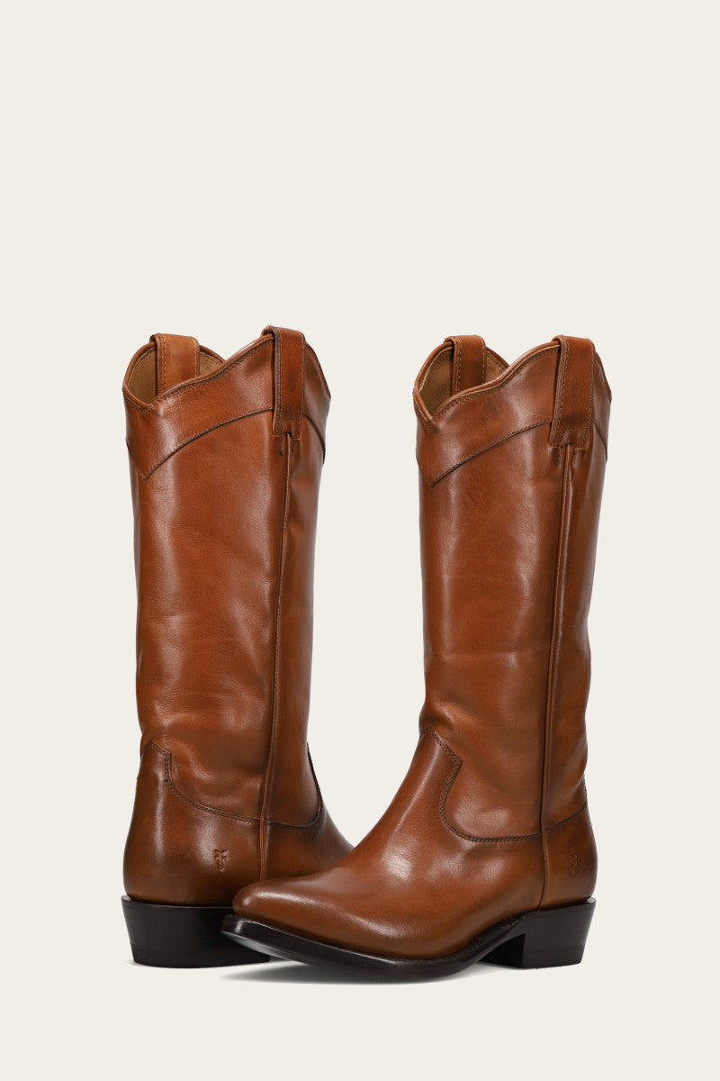 FRYE Billy Daisy Pull On Western Boots in Black Tooled - Size 8.5 The Frye Company 
                                196485073612 
                                FR40404-BLAC-BLACK TOOLED-8.5 