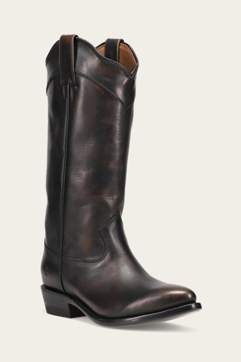 FRYE Billy Daisy Pull On Western Boots in Black - Size 5.5 The Frye Company 
                                196485092255 
                                FR40561-BLAC-BLACK-5.5 