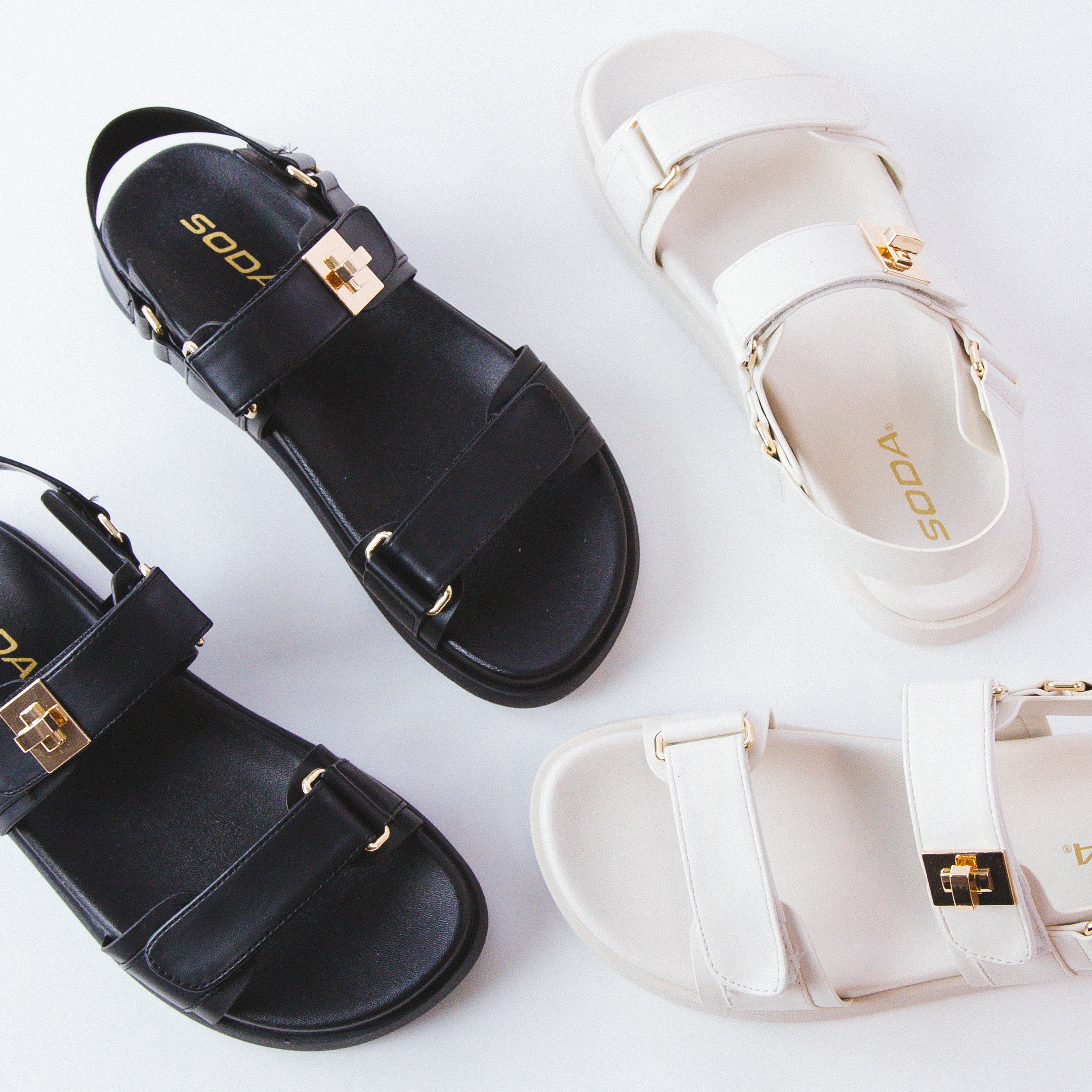 Cobber Flatform Sandal Bone PU Fortune Dynamic 
                                 
                                214322 