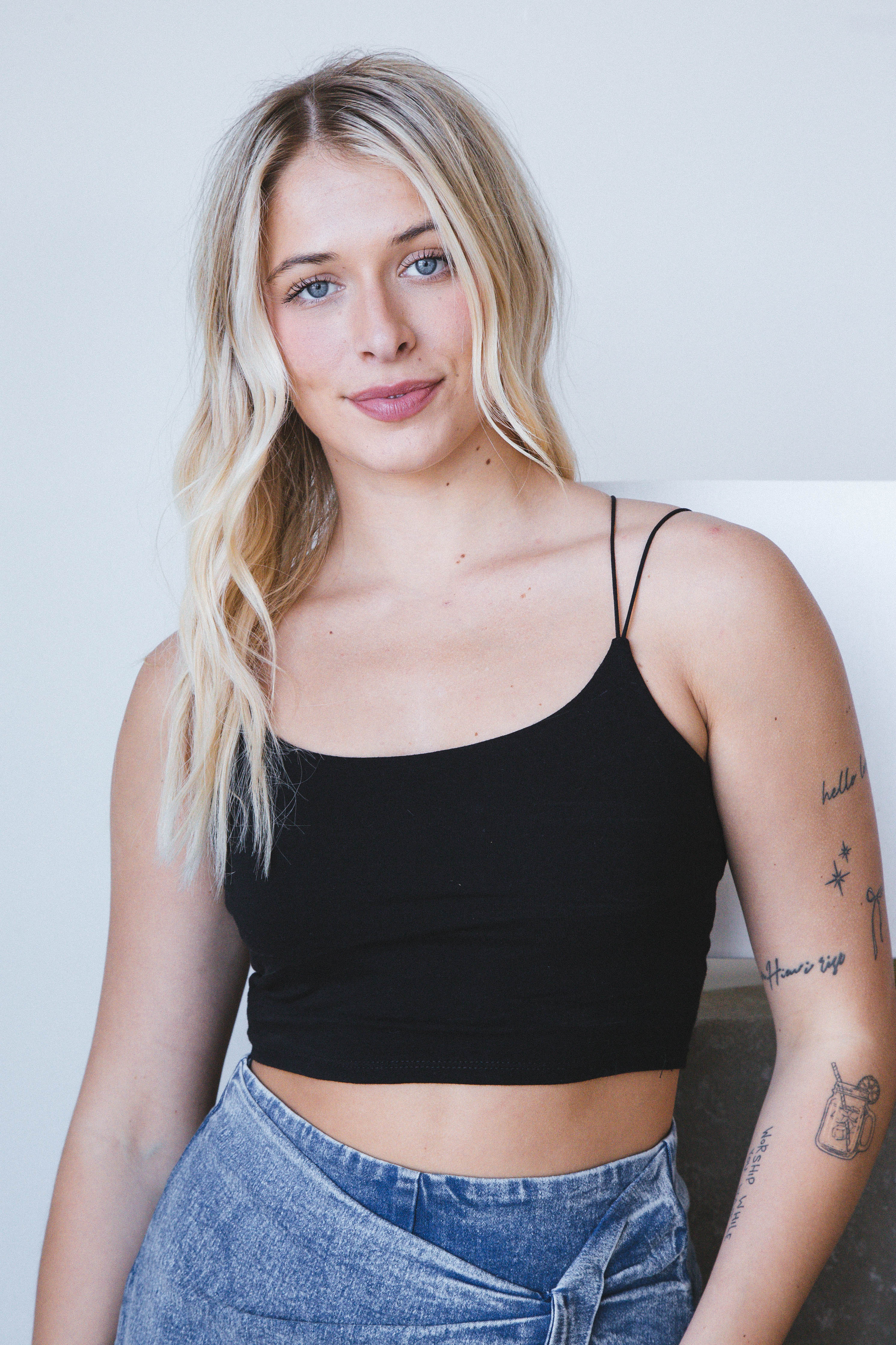 Sarah Cami Crop Top Black Active Basic 
                                 
                                216251 