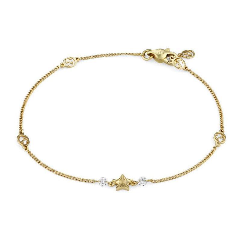 Gucci Interlocking G Yellow Gold Bracelet with Star Gucci 
                                731903495104 
                                YBA679117001017 
