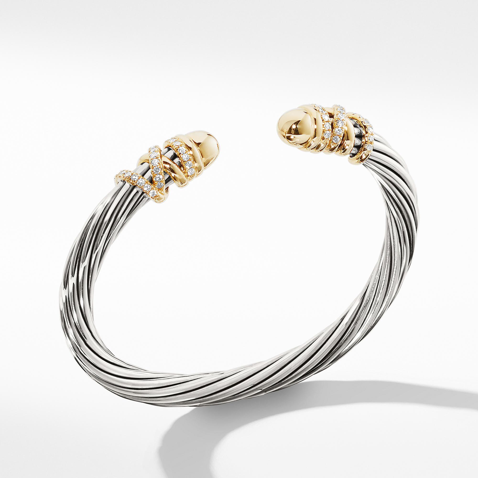 David Yurman Helena Bracelet with Gold Dome and Diamonds David Yurman 
                                883932959406 
                                B14212DS8DGGDIM 