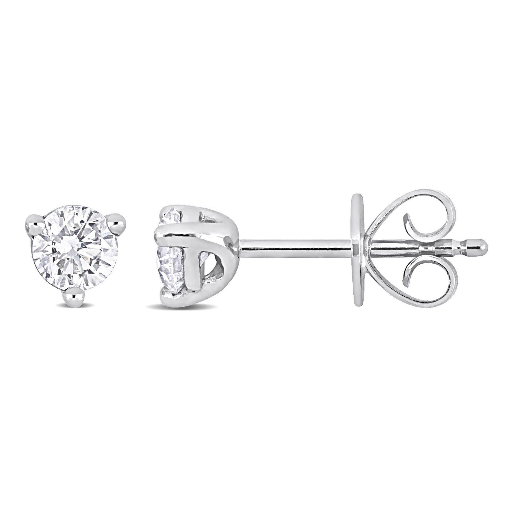 1/2ctw Round Solitaire Diamond Platinum Stud Earrings REEDS 
                                 
                                RDJ005804 