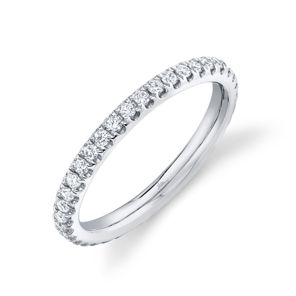 Shy Creation Round Diamond White Gold Eternity Band 2.4mm - Size 7.5 Shy Creation 
                                 
                                SC22004437EZ7.5 