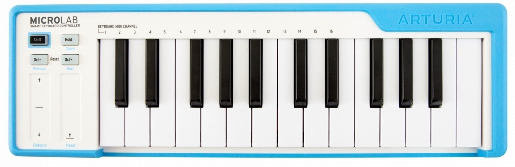 Arturia Microlab Clavier MIDI Blue Arturia 
                                3760033531410 
                                MICROLAB-BL 