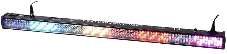 Light4Me Basic Light Bar LED 8 RGB MkII IR Black LED Bar Light4Me 
                                5908249800441 
                                BASICBAR8BL 