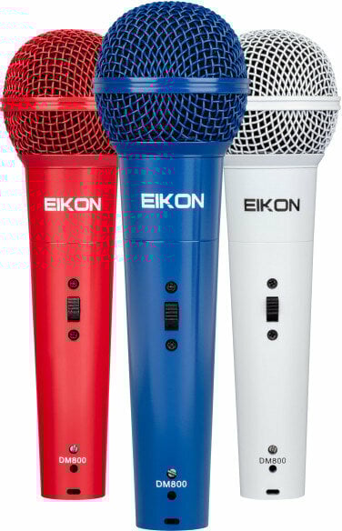 EIKON DM800COLORKIT Microphone de chant dynamique EIKON 
                                8032496977018 
                                DM800COLORKIT 