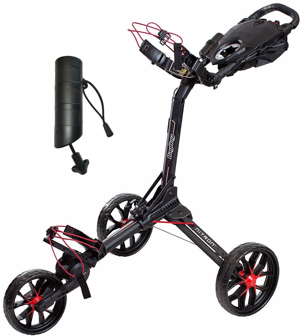 BagBoy Nitron SET Black/Red Chariot de golf manuel BagBoy 
                                 
                                BBNITRONBR-SET 