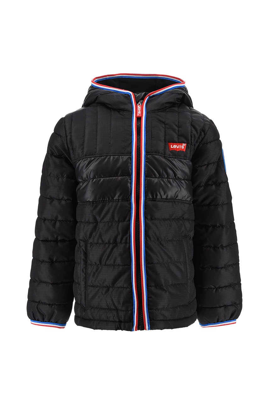Dětská bunda Levi's černá barva