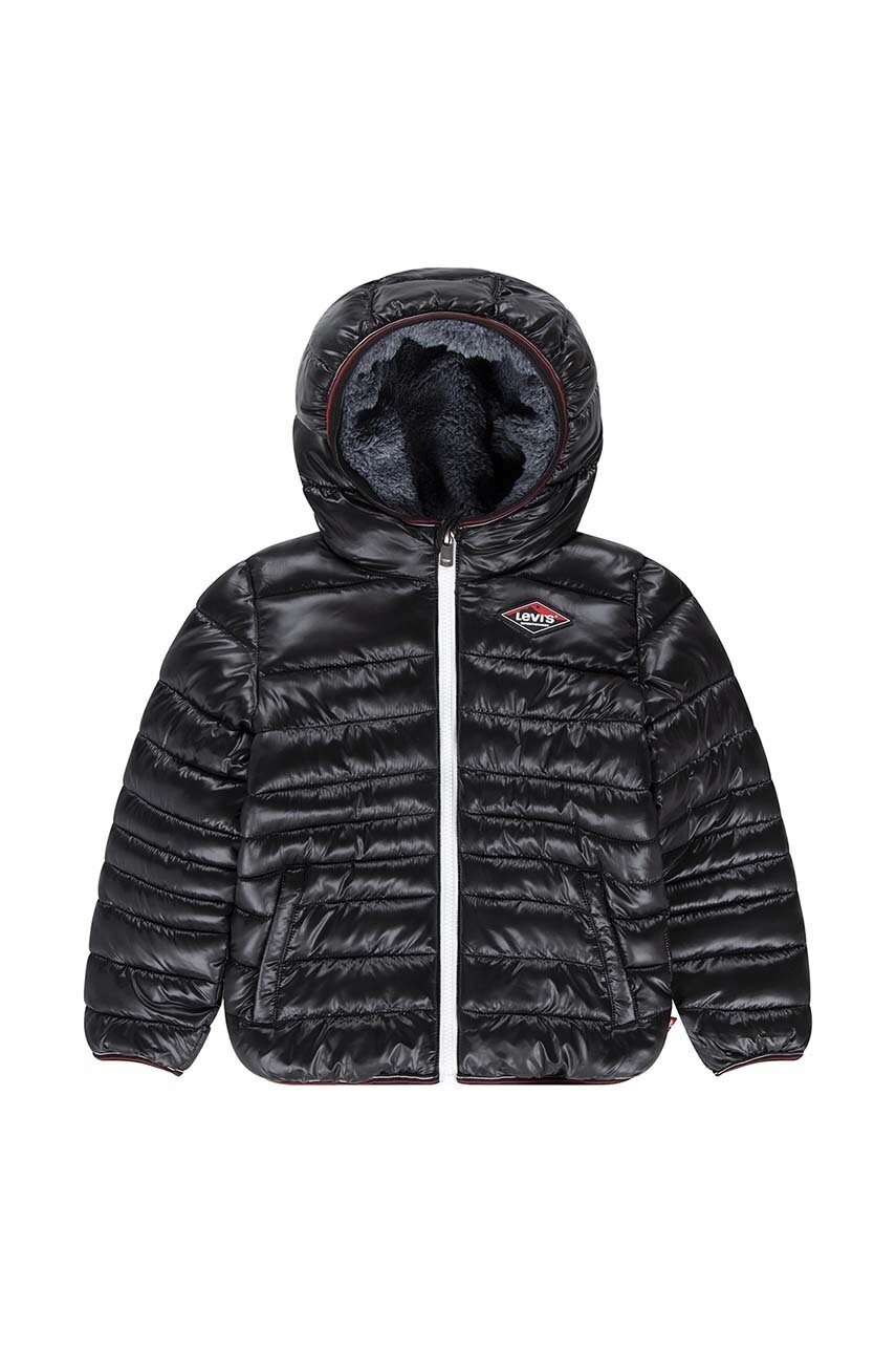 Dětská bunda Levi's černá barva