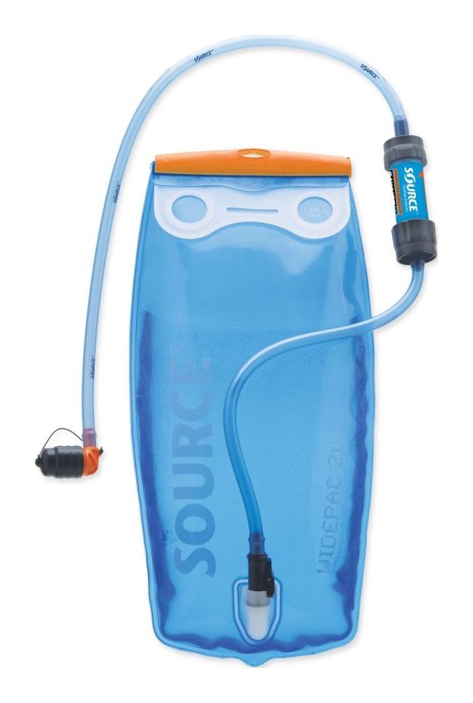 Source Widepac filter hydration system 2L Transparent-Blue