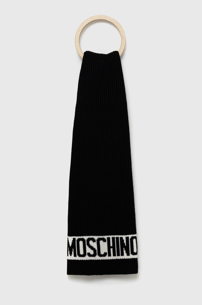 Šála Moschino černá barva