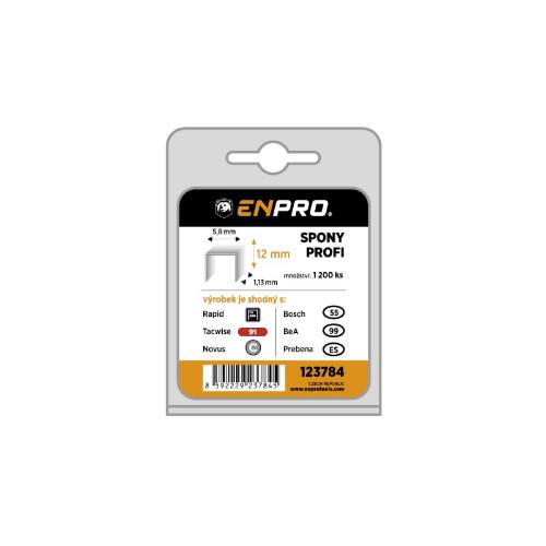Spony PROFI, 343/12 mm, 1200 ks, ENPRO