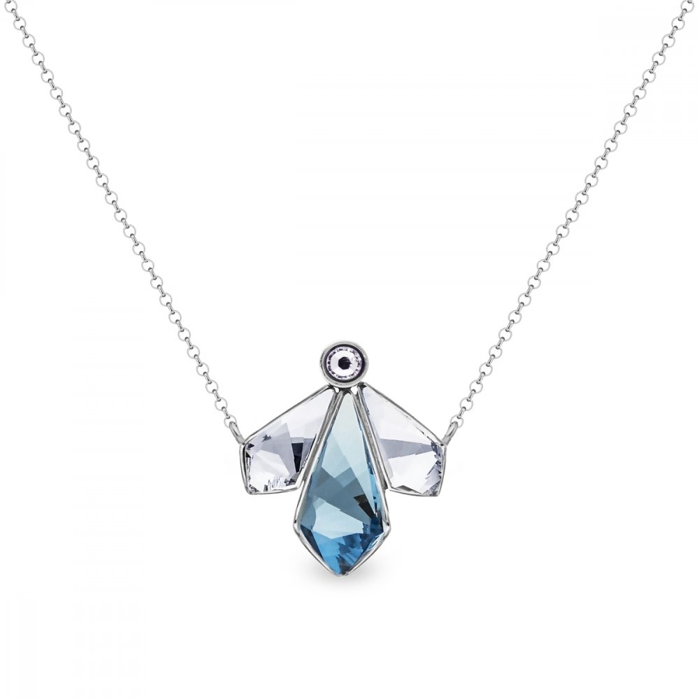 Náhrdelník modrý se Swarovski Elements Falena NKF47313AQC Aqua,Náhrdelník modrý se Swarovski Elements Falena NKF47313AQC Aqua