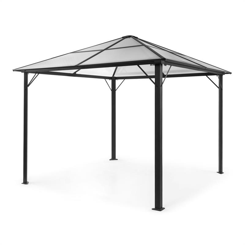 Blumfeldt Pantheon Solid Sky Pavillon mit Dach 3x3m Polycarbonat Aluminium
