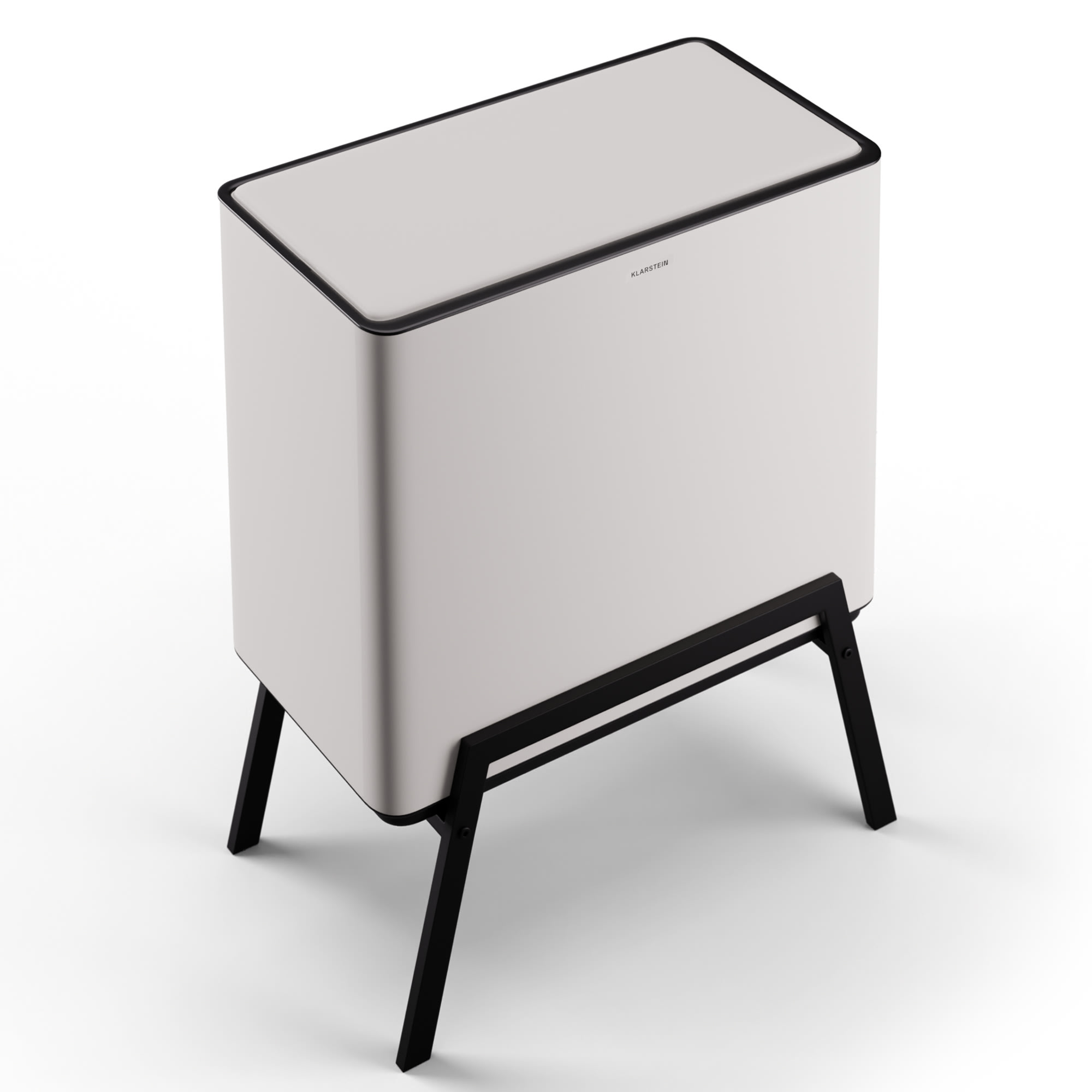Klarstein Yuma Mülleimer 40 L inkl. Komposteimer mit Standbeinen Geruchsfilter