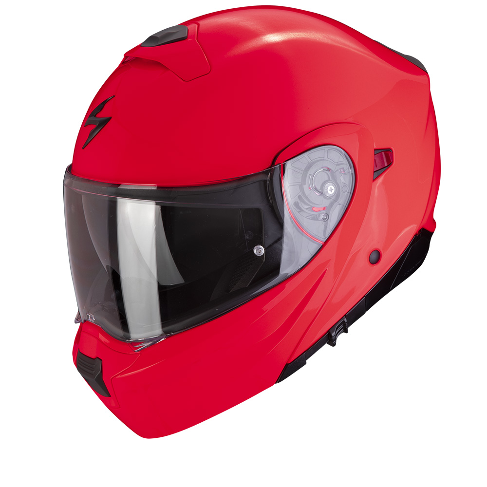 Scorpion Exo-930 Evo Solid Rot Fluo Klapphelm Größe M