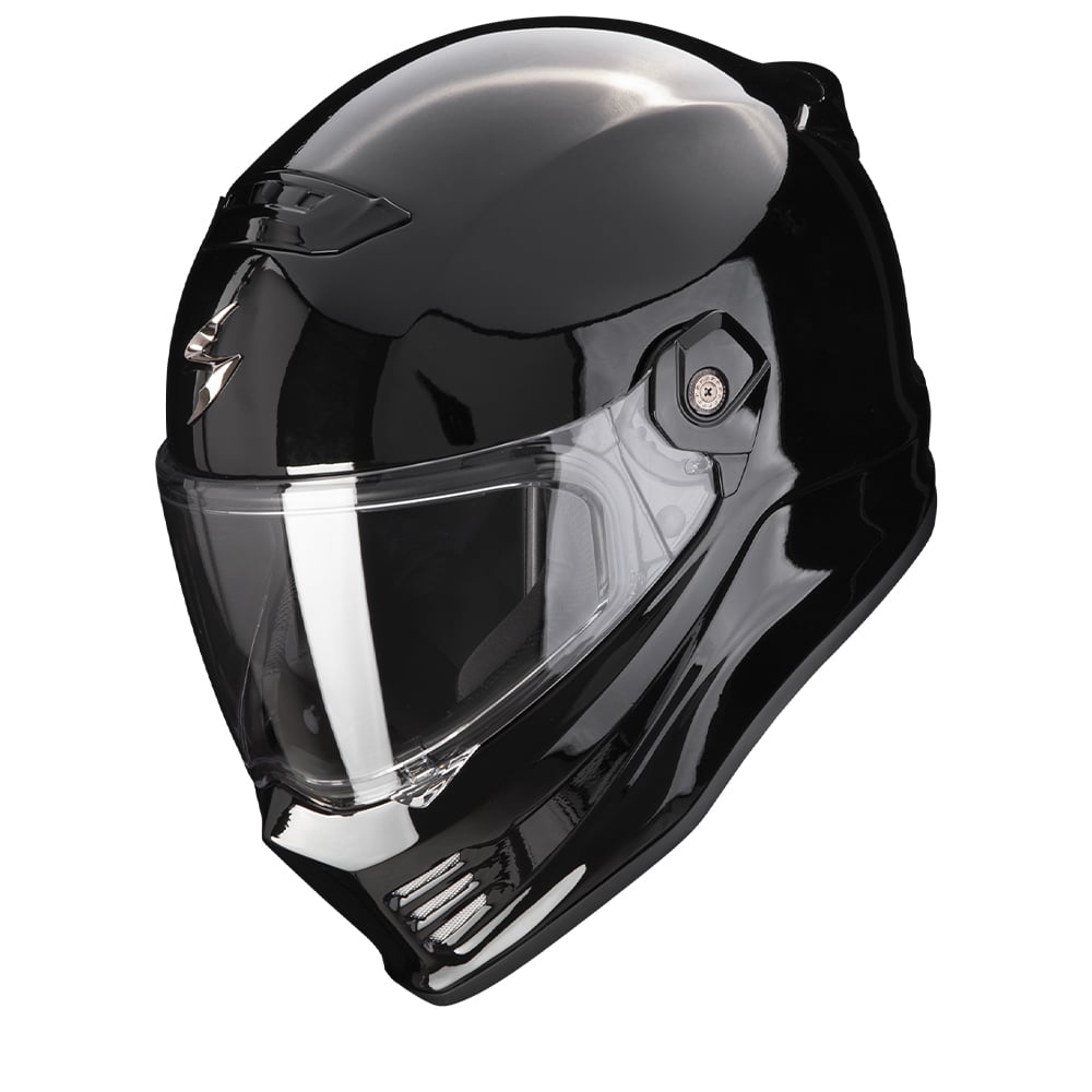 Scorpion Covert FX Solid Schwarz Integralhelm Größe XS