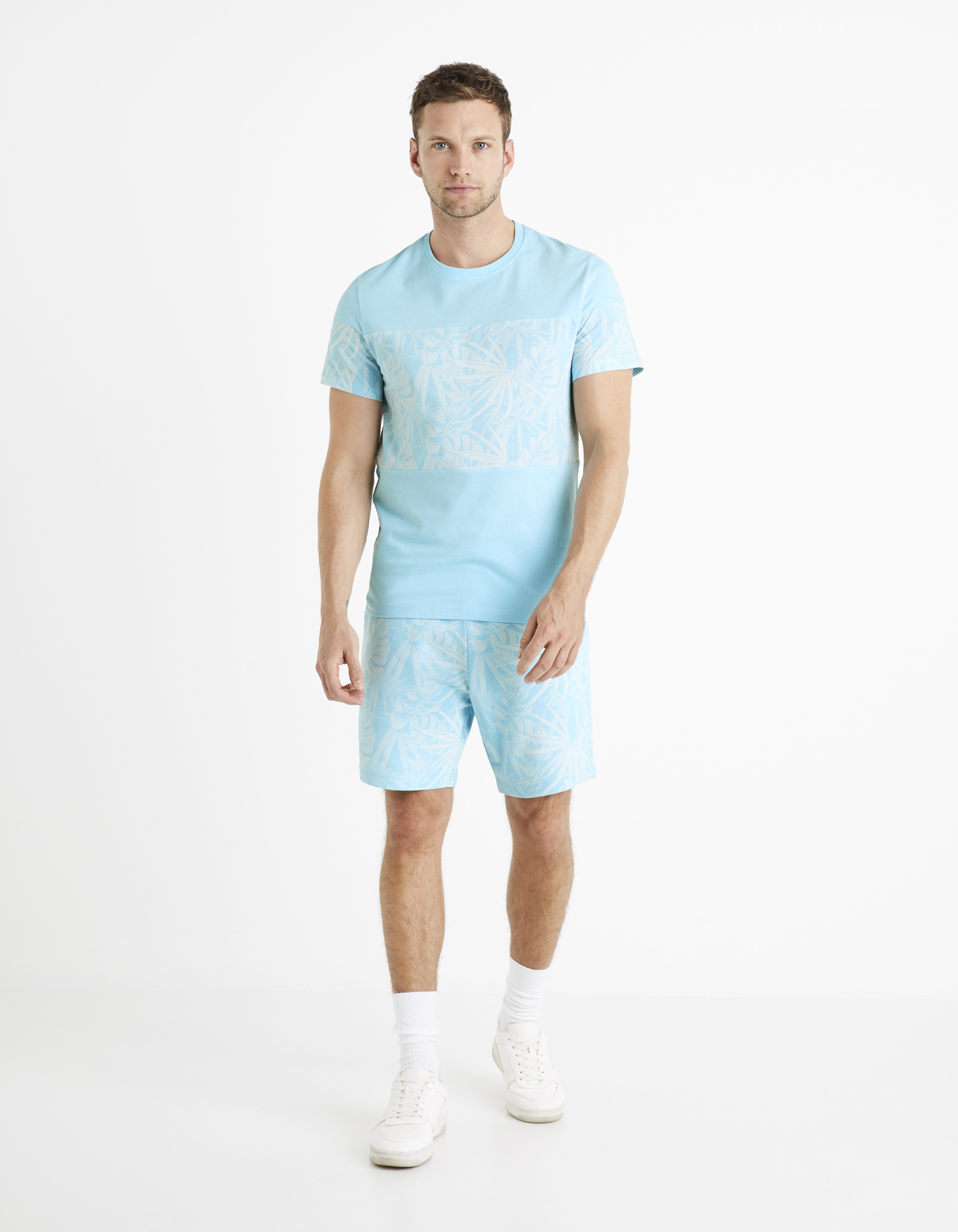 Celio Patterned T-Shirt Deplaced - Men