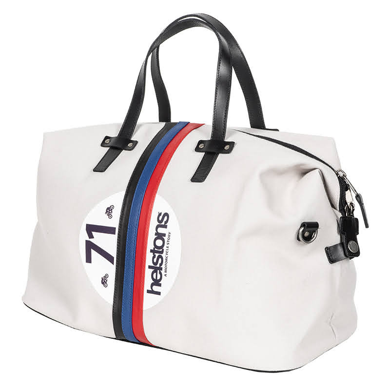 Helstons Two Days Grey Canvas Bag Größe