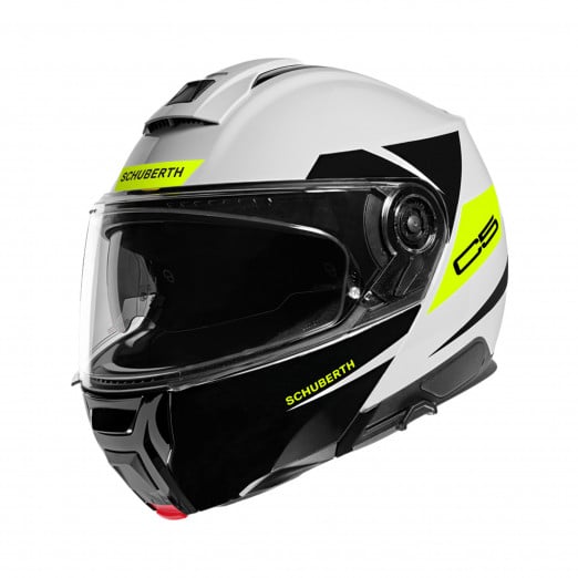 Schuberth C5 Eclipse Weiß Gelb Klapphelm Größe M