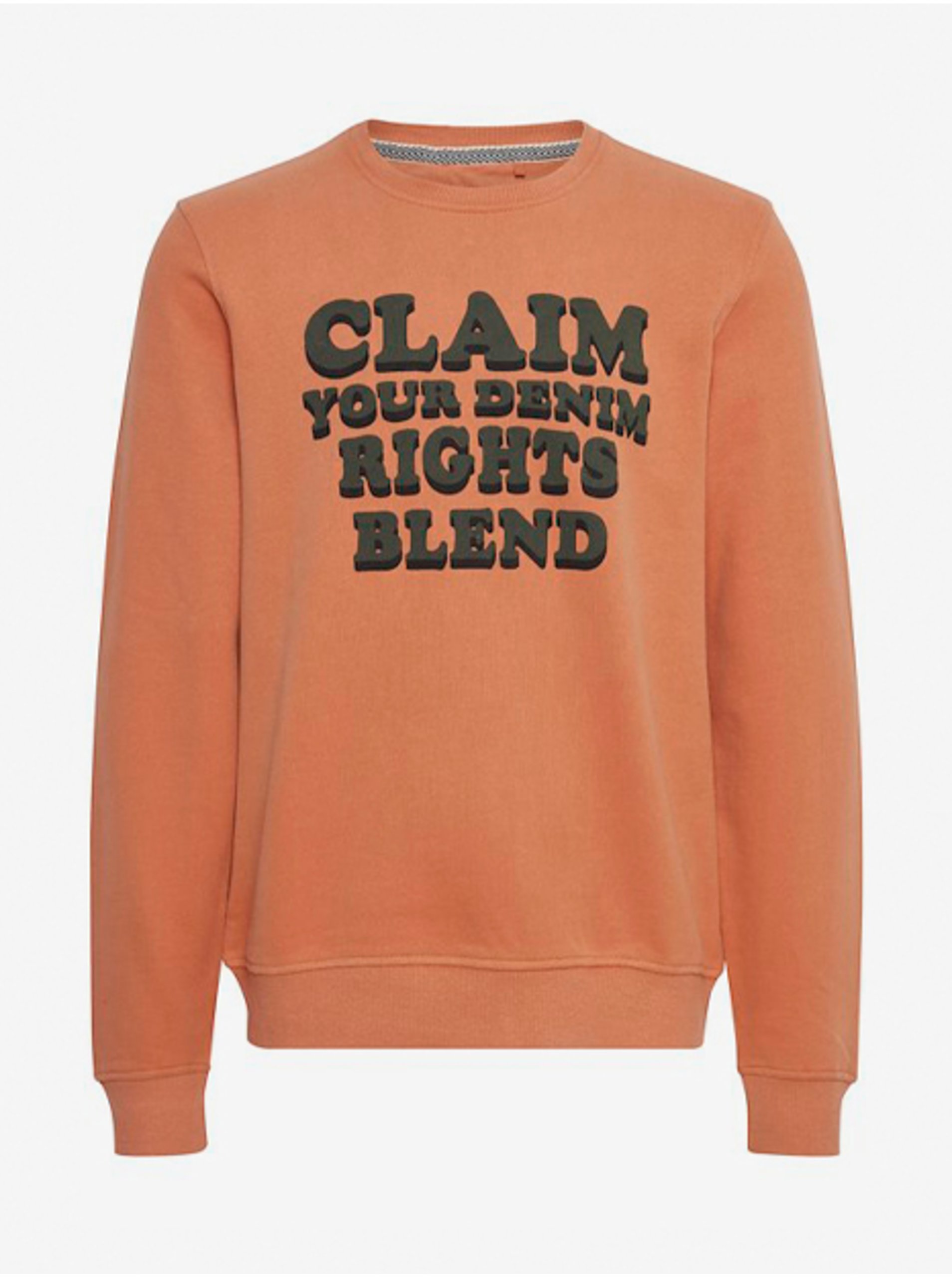 Orange Sweatshirt Blend - Men