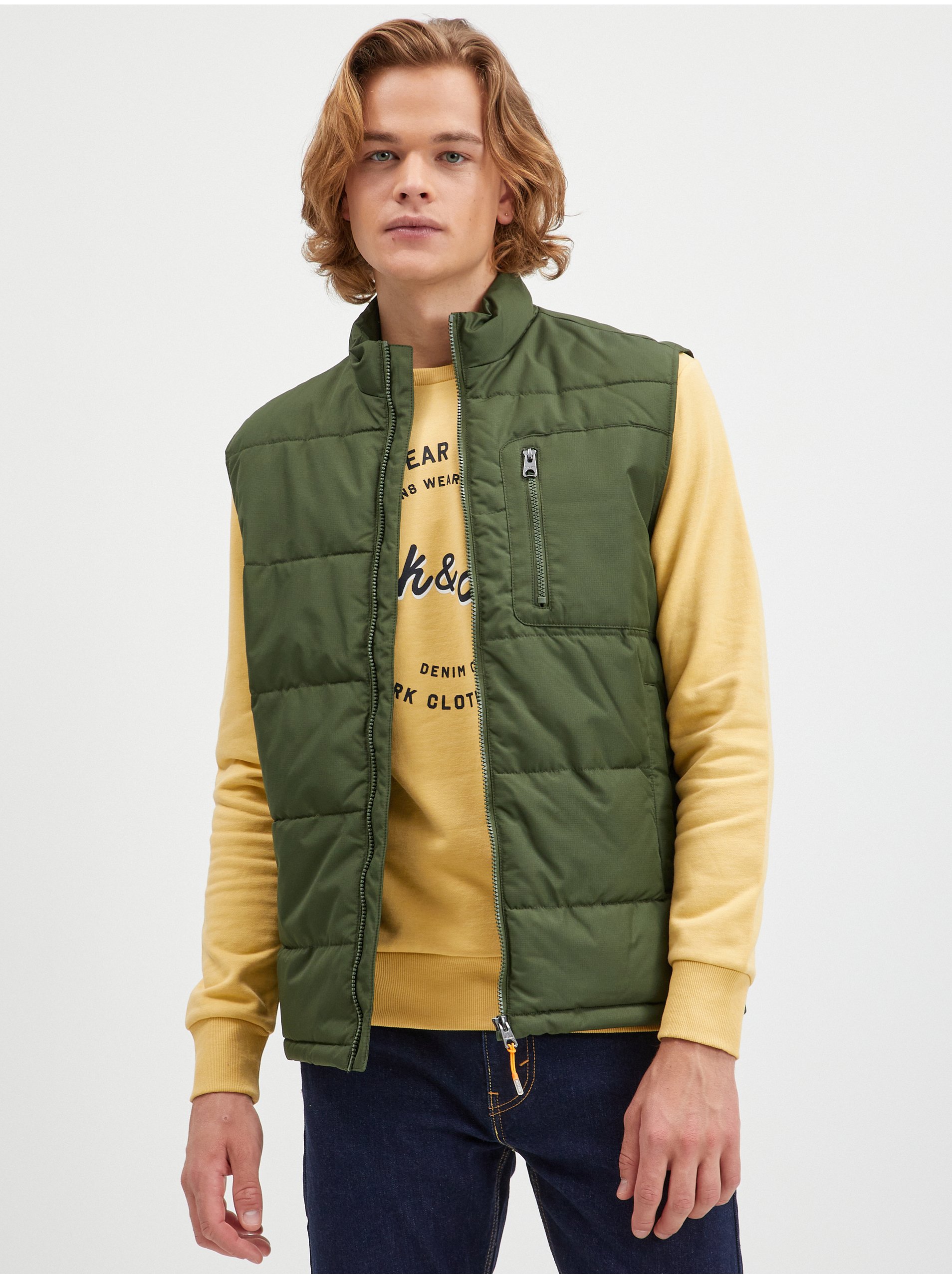 Herren Weste Only Green