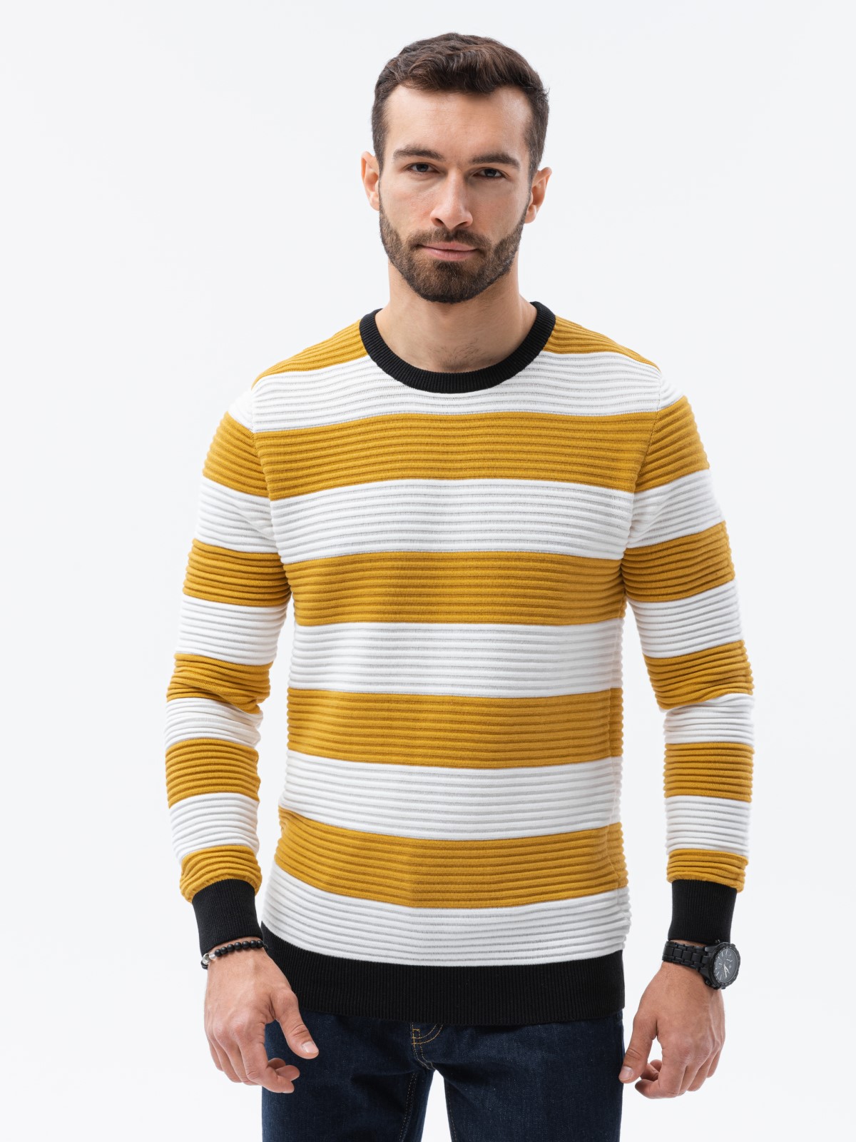 Herren Pullover Ombre
