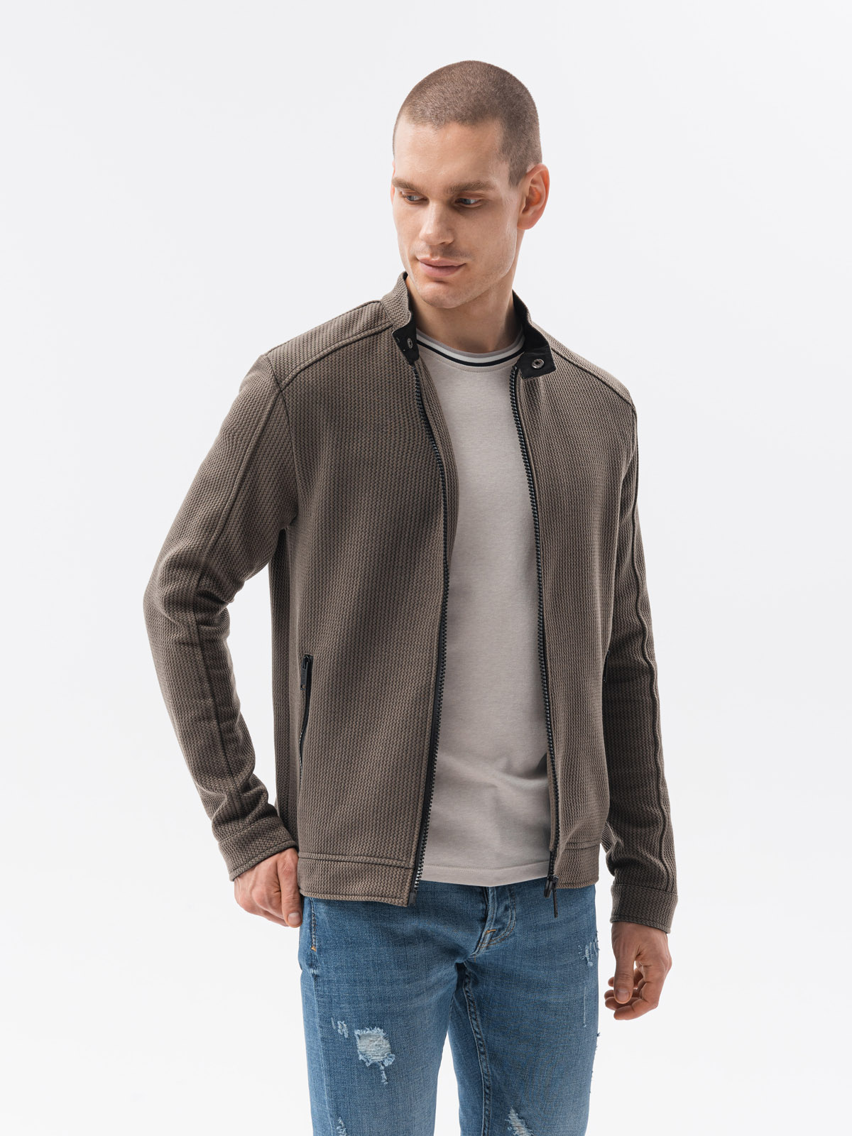 Herren Pullover Ombre