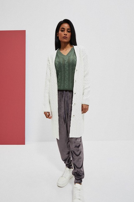 Button-down sweater
