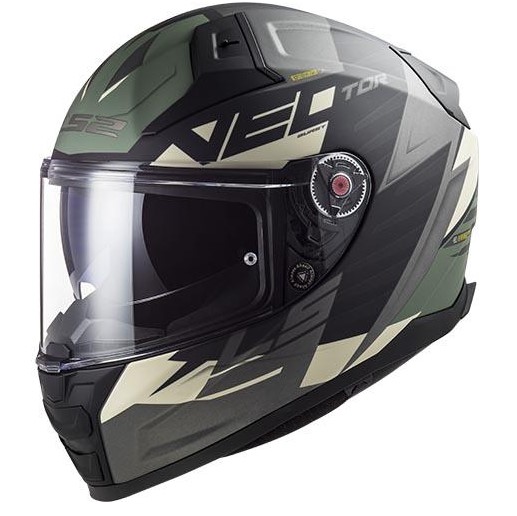LS2 Ff811 Vector II Absolute M.Black Silber Integralhelm Größe S