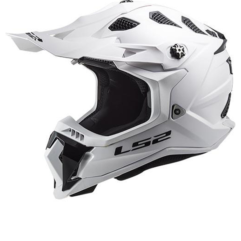 LS2 MX700 Subverter Solid Glanz Weiß 06 Crosshelm Größe S