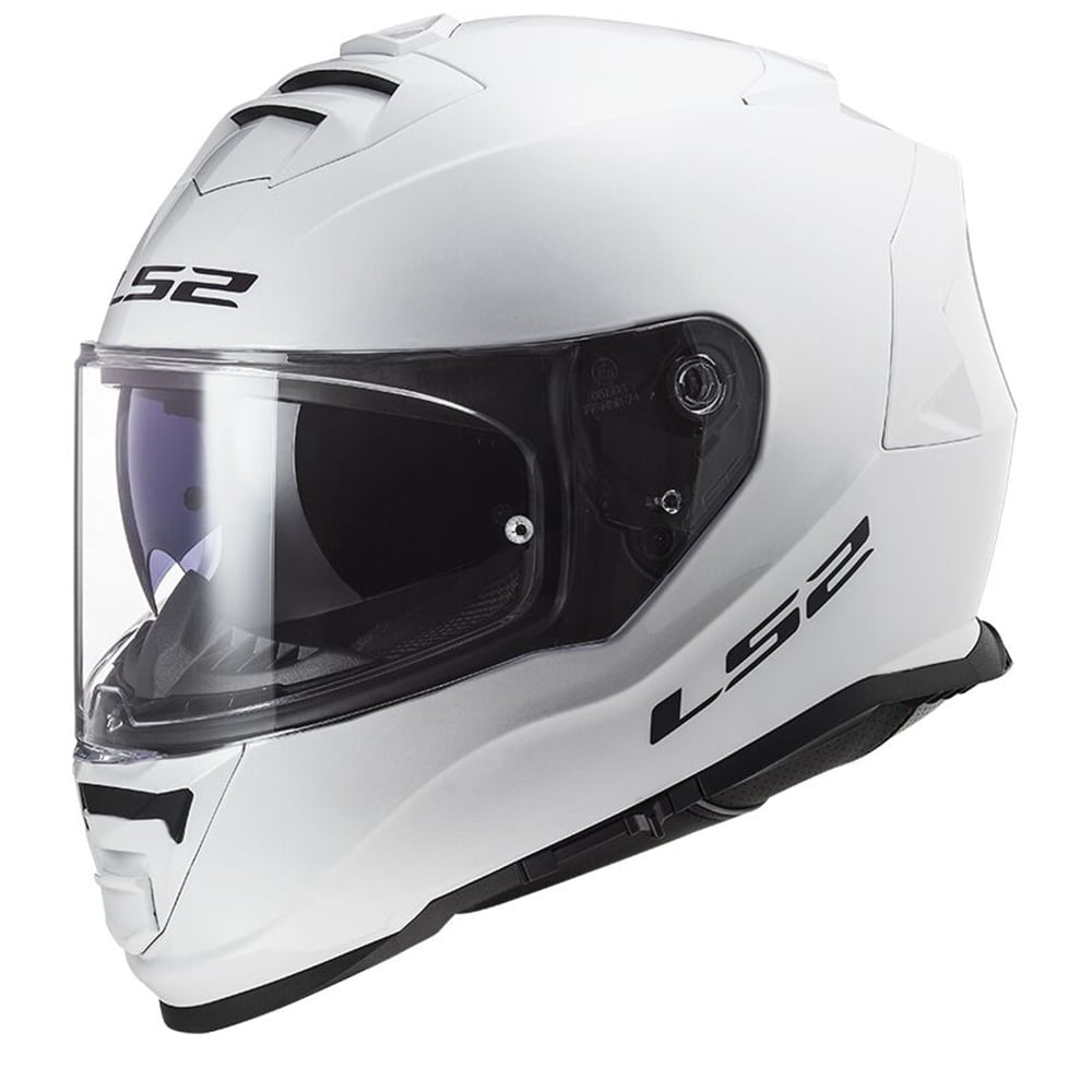 LS2 FF800 Storm II Solid White Full Face Helmet Größe XL