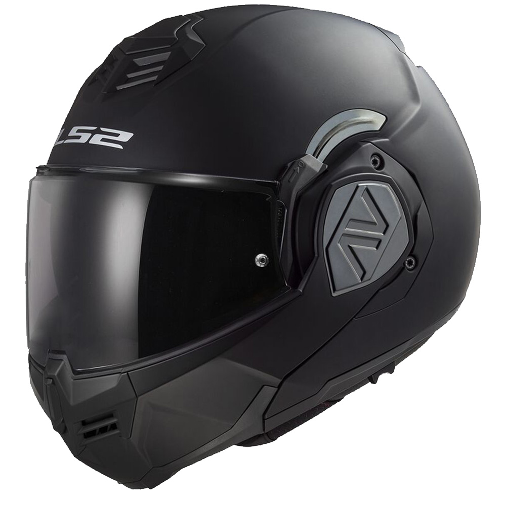 LS2 FF906 Advant Solid Matt Black Modular Helmet With LS2-4X UCS Größe XL