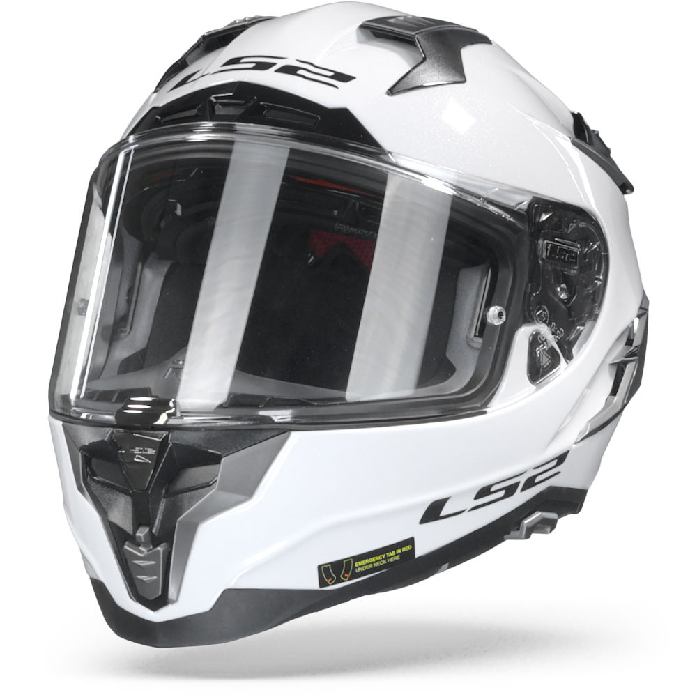 LS2 FF327 Challenger Solid Weiß Integralhelm Größe XL