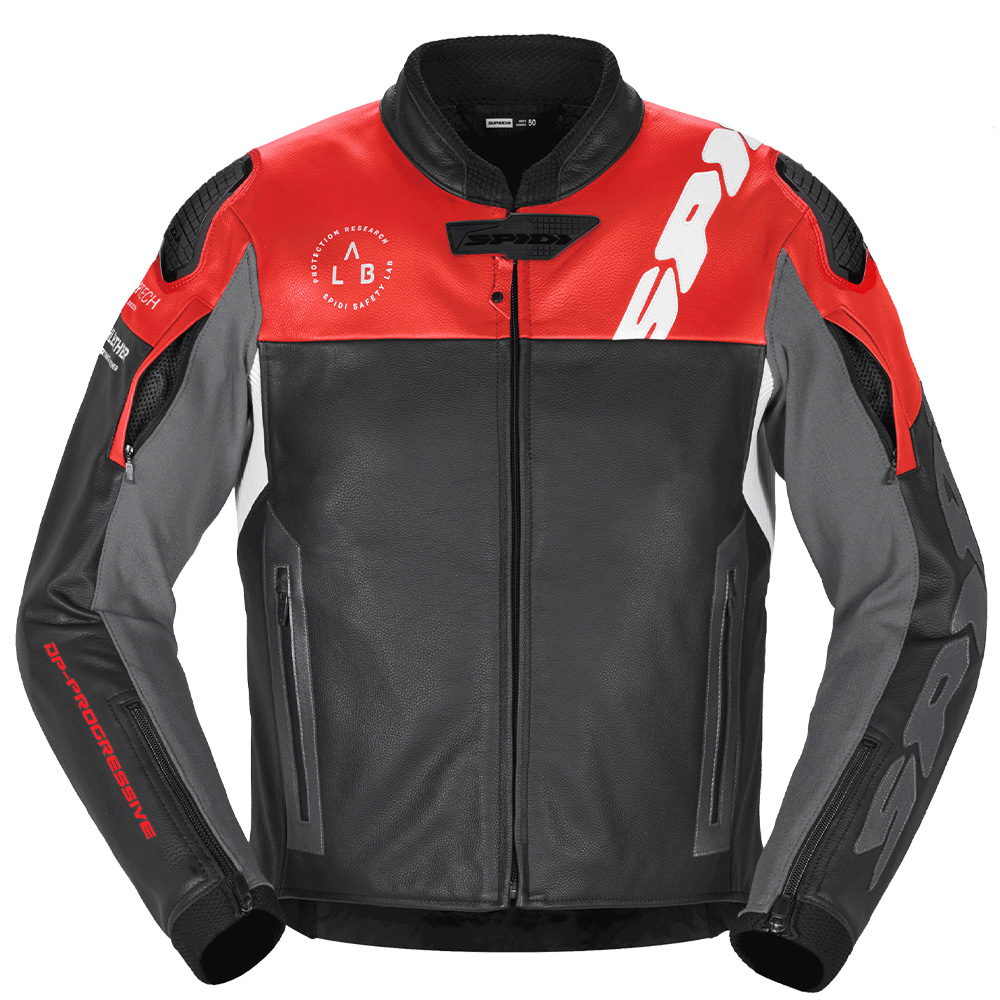 Spidi Dp Progressive Leather Rot Jacke Größe 46