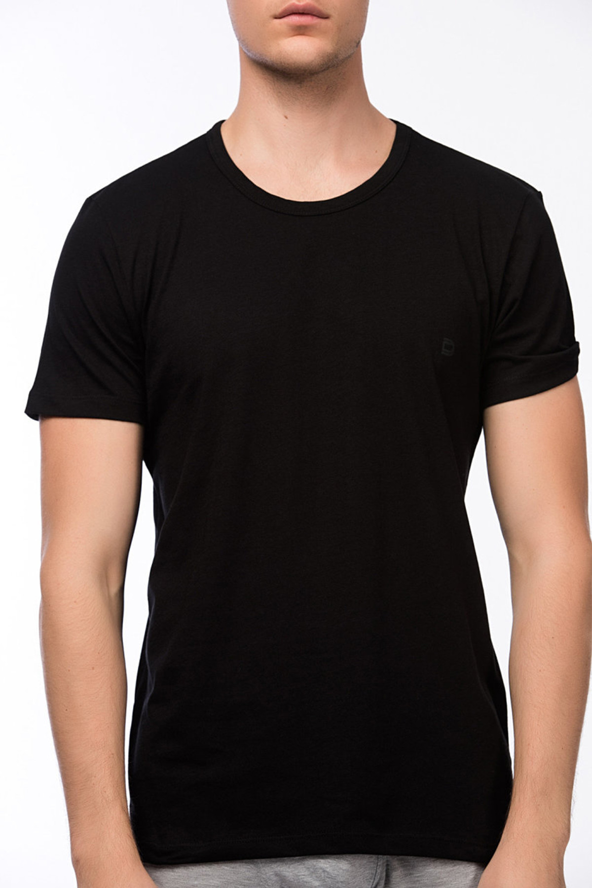 Dagi 2-Piece V Neck Men's Black Undershirt