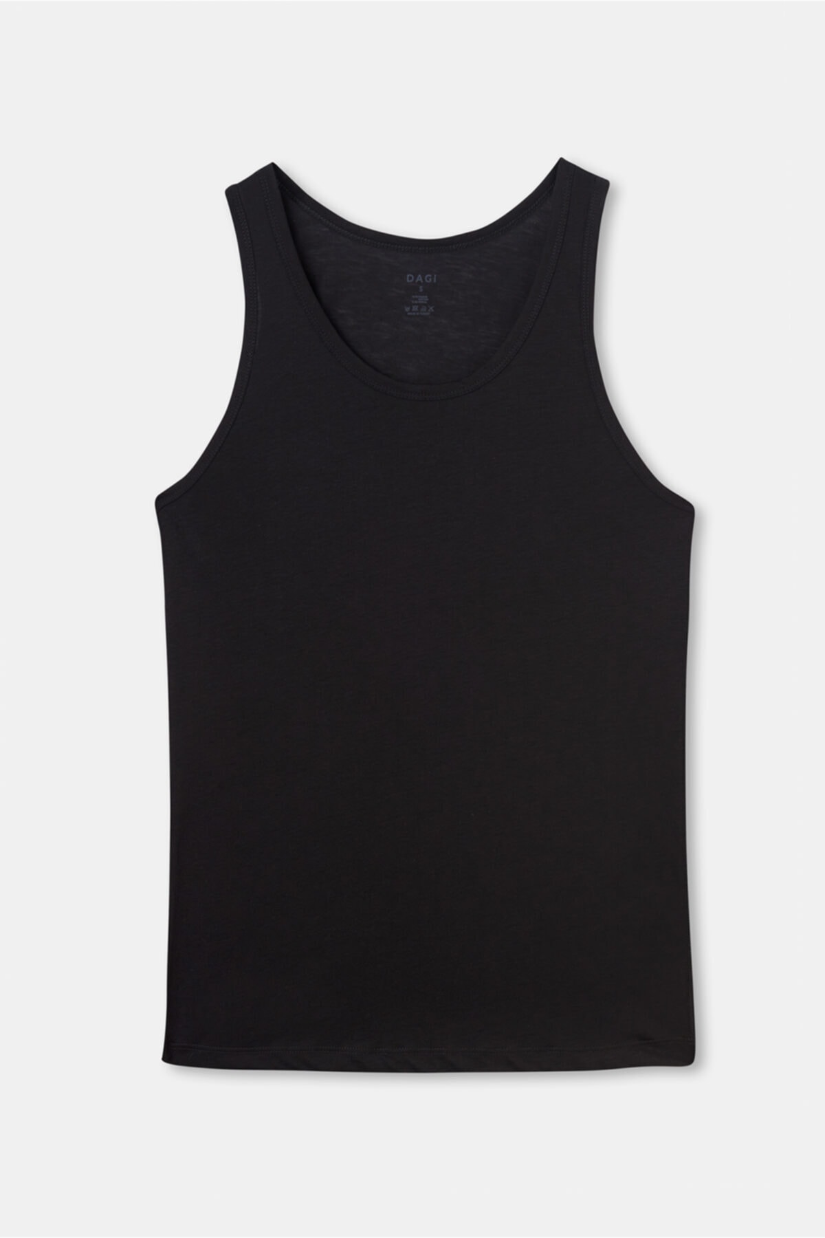 Dagi Men's Black Modal Undershirt