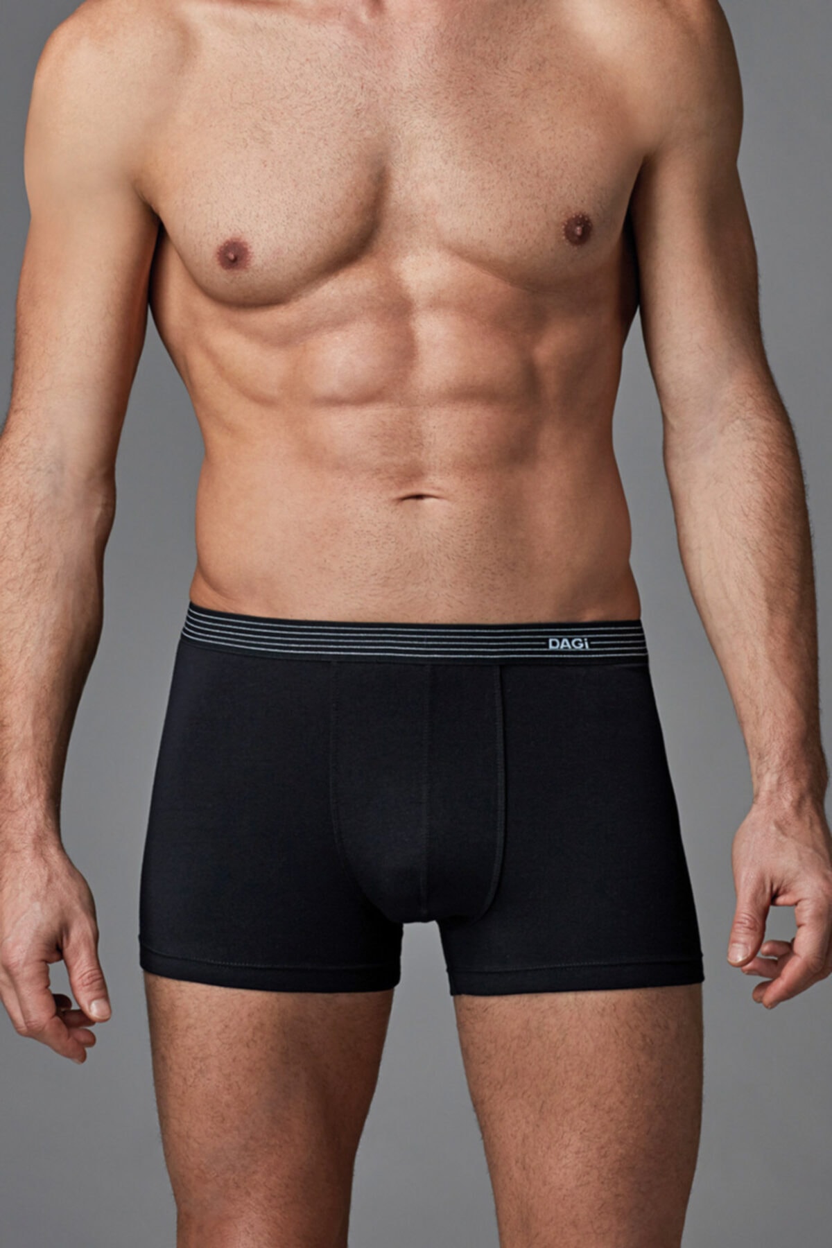 Dagi Black Compact Combed Cotton Boxer