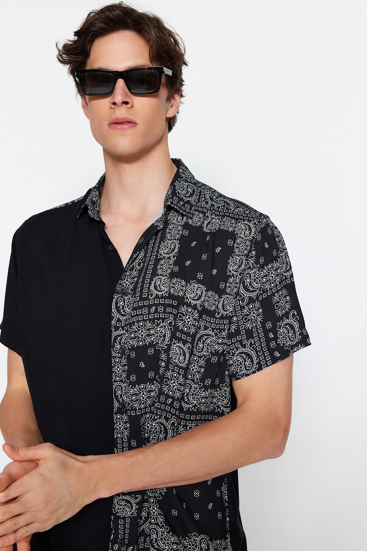 Herren Hemd Trendyol Patterned