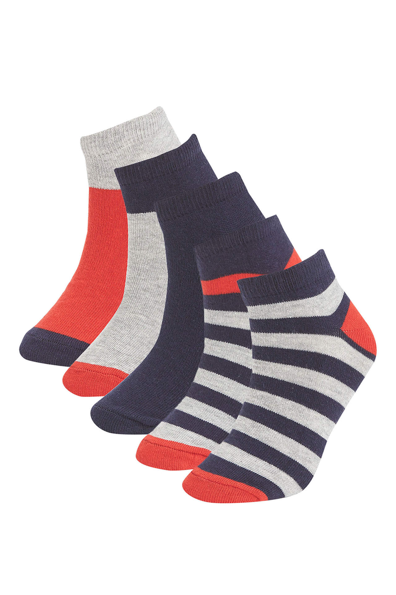 DEFACTO Boys 5 Pack Booties Socks