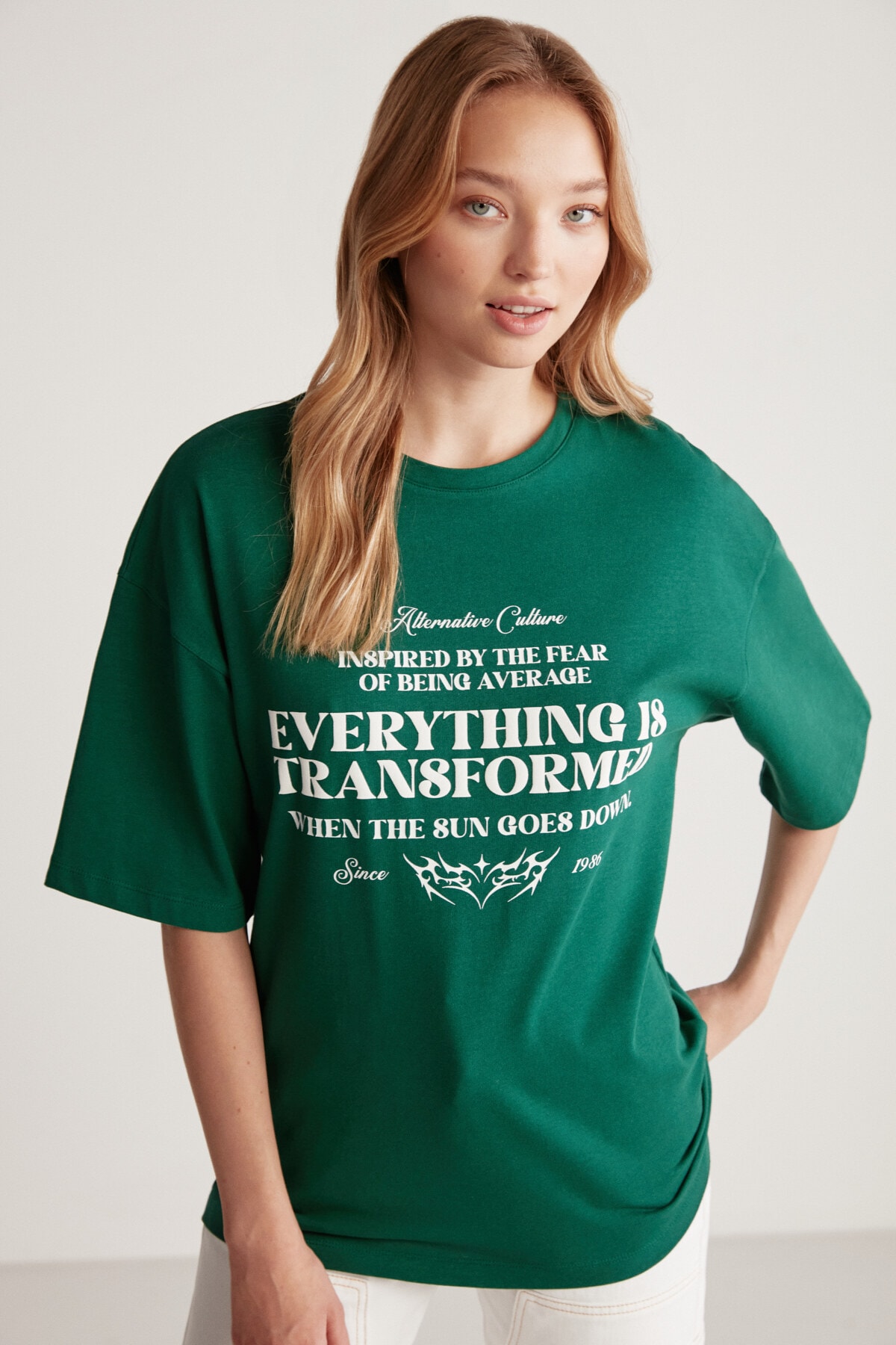 GRIMELANGE Madeline Basic Oversize T-shir